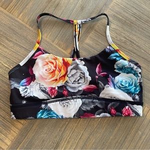 ZYIA Dark Floral Mesh bra